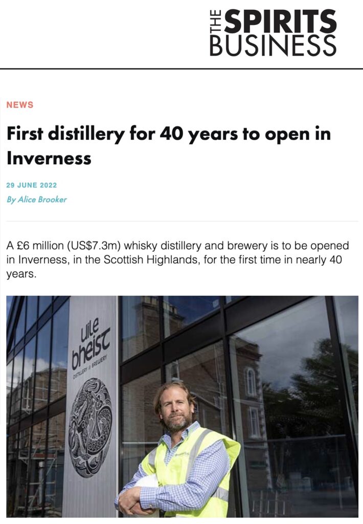 The Spirits Business first distillery in 40 years